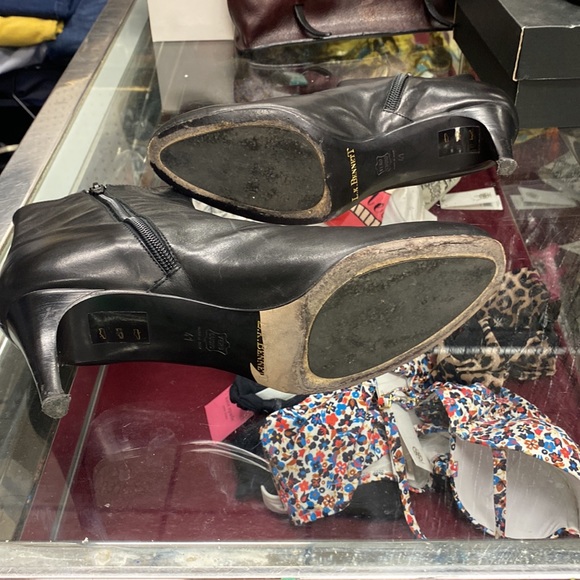 L.K. Bennett Black Leather Ankle Boots - Sz 41 - Picture 5 of 5